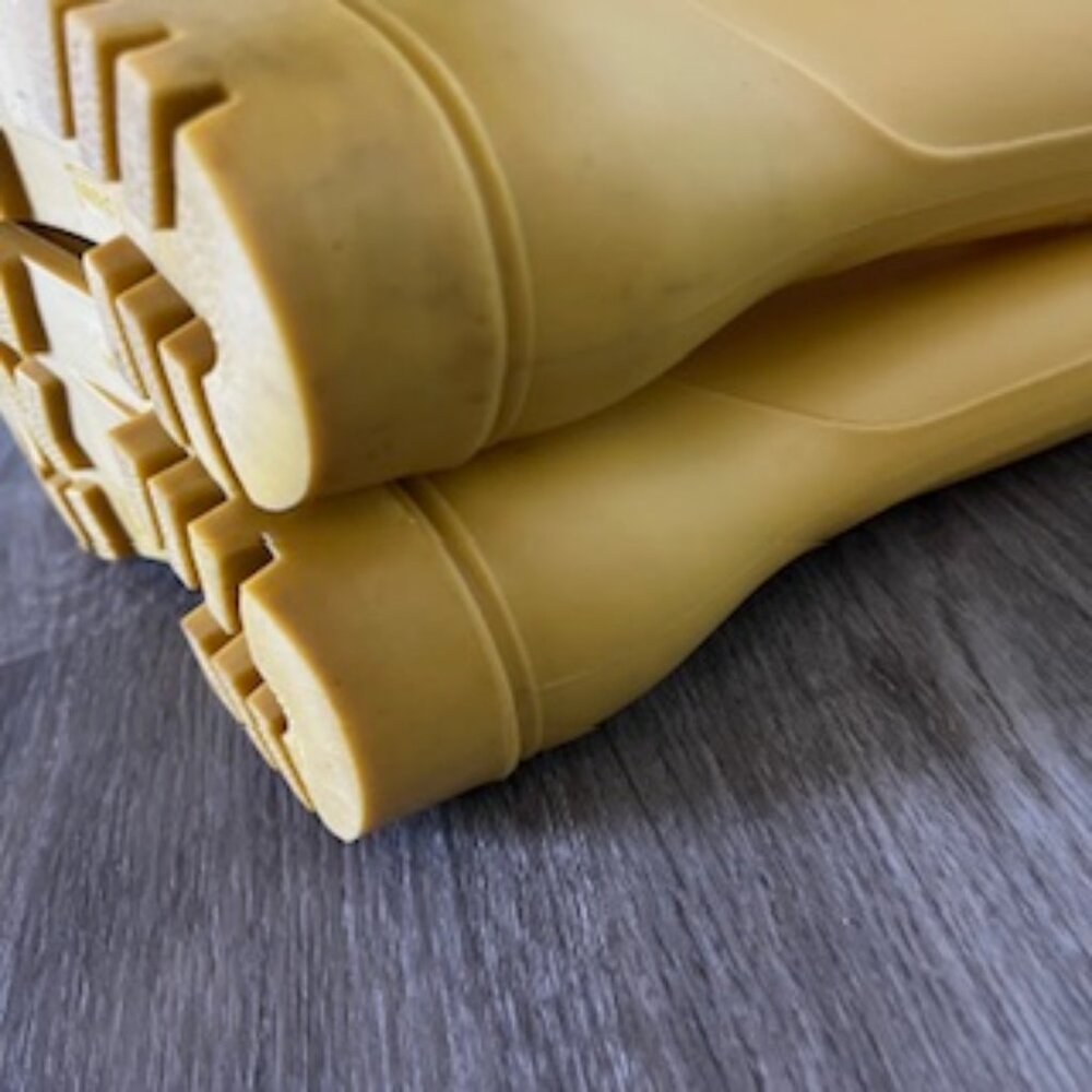 🧡3/15 Yellow Waterproof Rain Boots Women's 39 - Picture 6 of 11